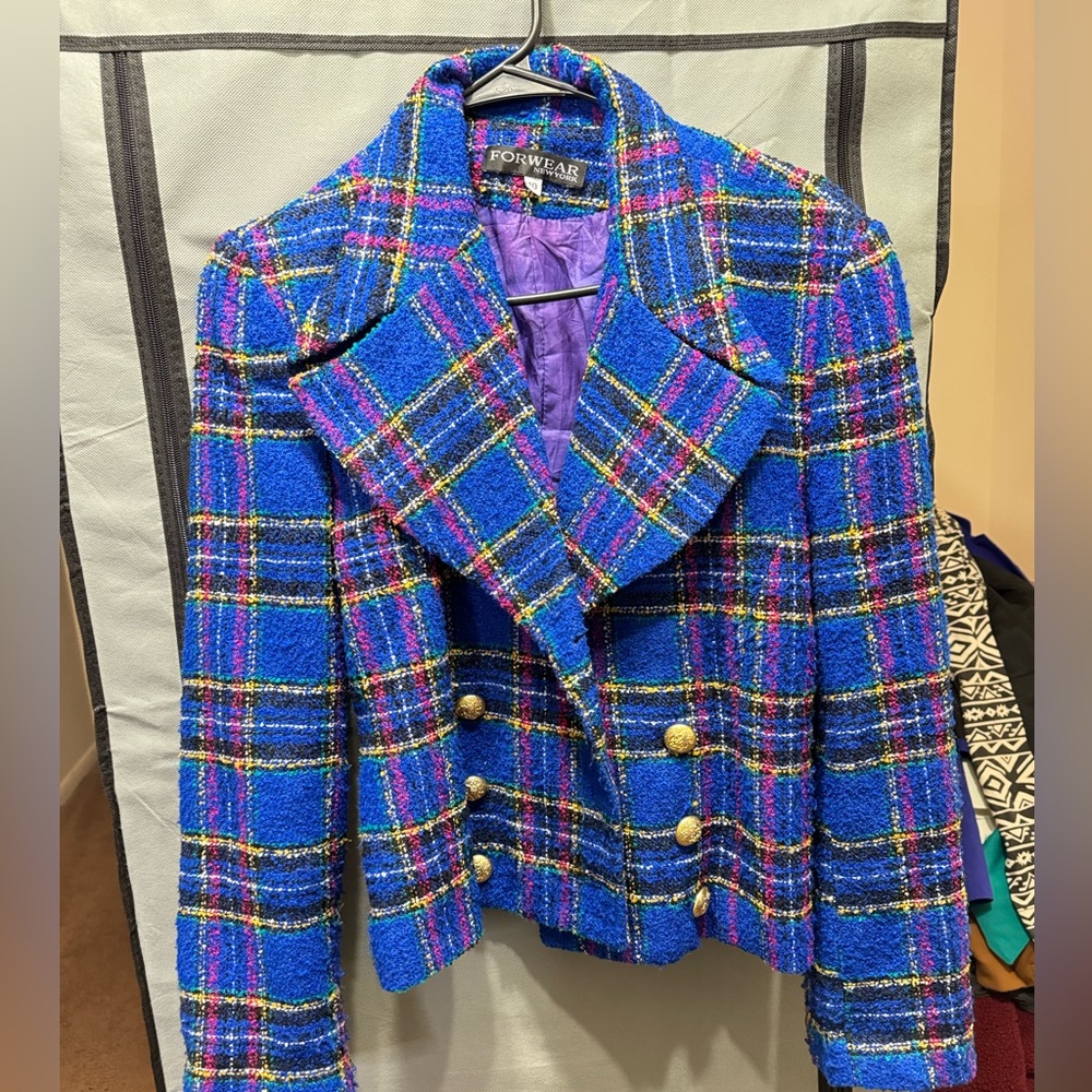 Multicolored vintage blazer